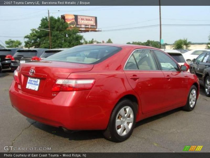 Barcelona Red Metallic / Bisque 2007 Toyota Camry LE