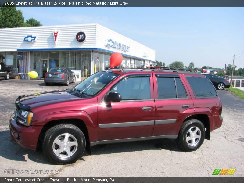 Majestic Red Metallic / Light Gray 2005 Chevrolet TrailBlazer LS 4x4