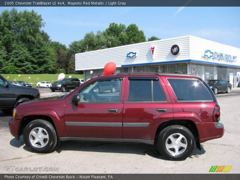 Majestic Red Metallic / Light Gray 2005 Chevrolet TrailBlazer LS 4x4
