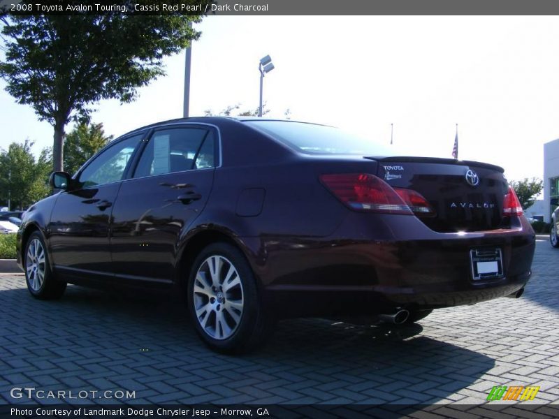 Cassis Red Pearl / Dark Charcoal 2008 Toyota Avalon Touring
