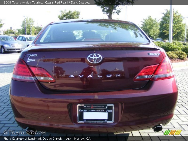 Cassis Red Pearl / Dark Charcoal 2008 Toyota Avalon Touring