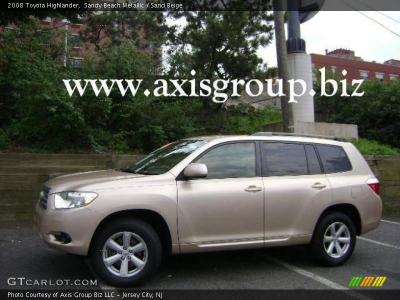 Sandy Beach Metallic / Sand Beige 2008 Toyota Highlander