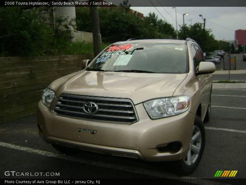 Sandy Beach Metallic / Sand Beige 2008 Toyota Highlander
