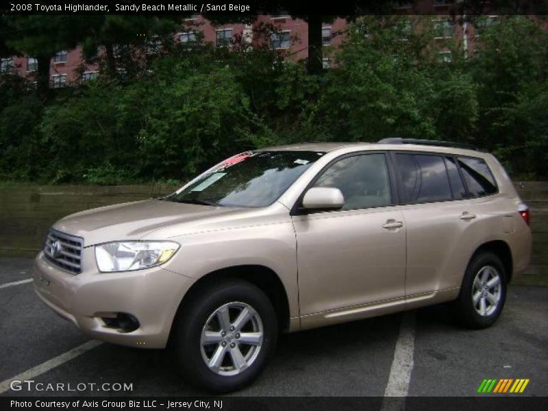 Sandy Beach Metallic / Sand Beige 2008 Toyota Highlander