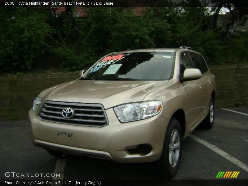 Sandy Beach Metallic / Sand Beige 2008 Toyota Highlander