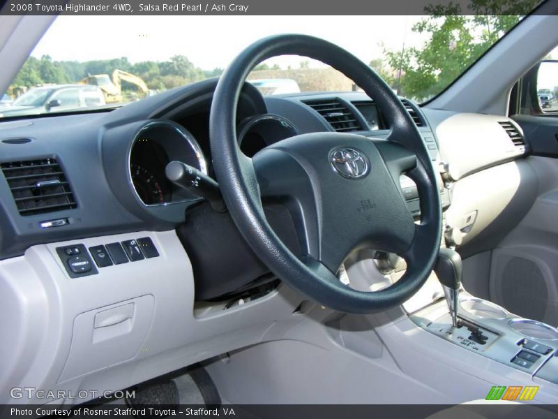 Salsa Red Pearl / Ash Gray 2008 Toyota Highlander 4WD