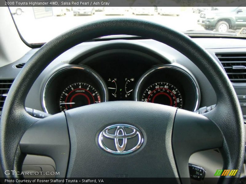 Salsa Red Pearl / Ash Gray 2008 Toyota Highlander 4WD