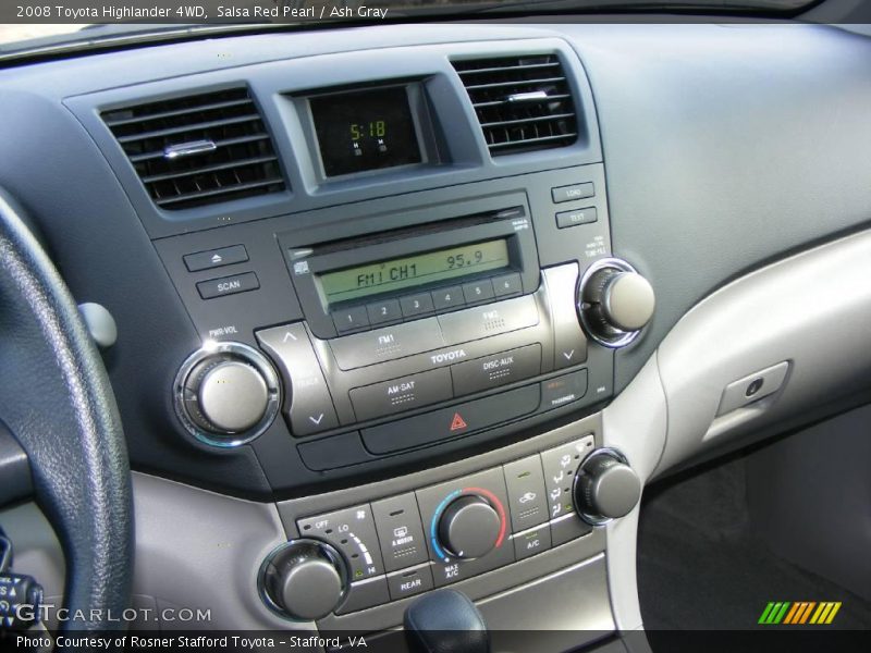 Salsa Red Pearl / Ash Gray 2008 Toyota Highlander 4WD