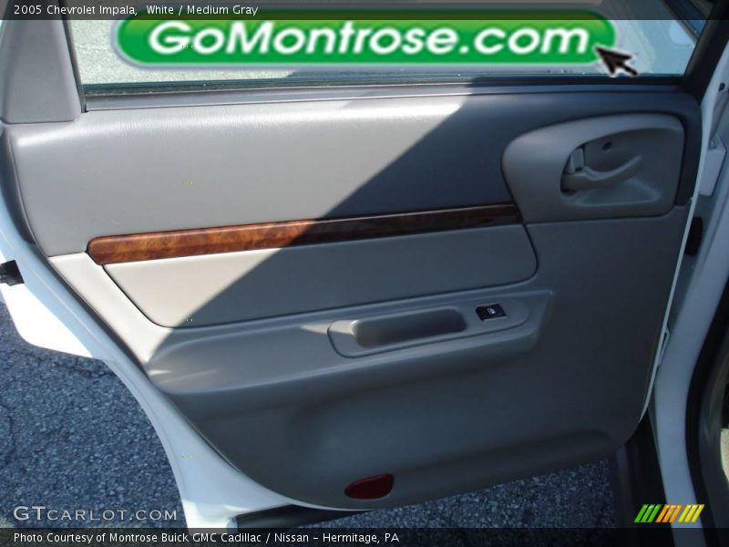 White / Medium Gray 2005 Chevrolet Impala