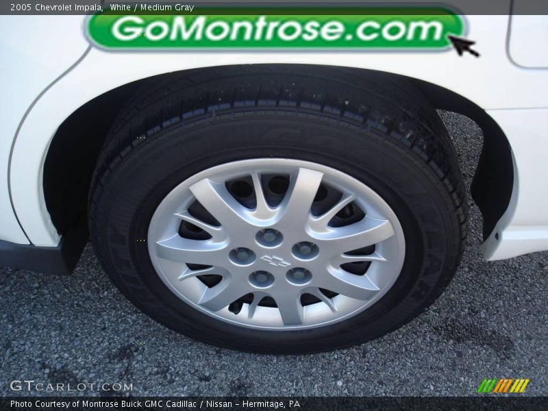 White / Medium Gray 2005 Chevrolet Impala