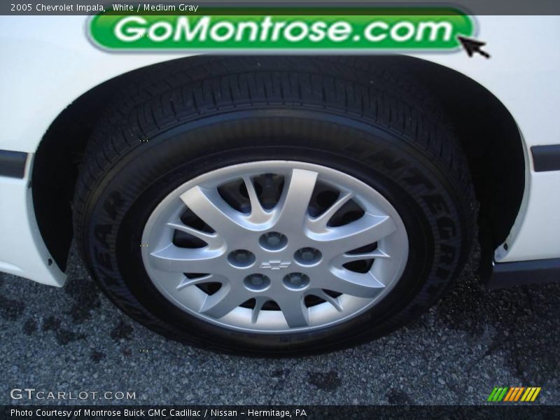 White / Medium Gray 2005 Chevrolet Impala