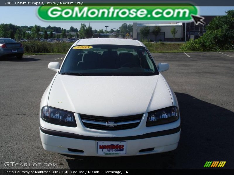 White / Medium Gray 2005 Chevrolet Impala