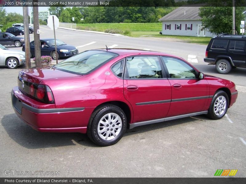 Sport Red Metallic / Neutral Beige 2005 Chevrolet Impala