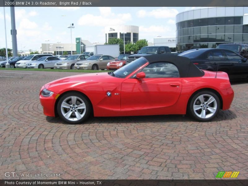 Bright Red / Black 2006 BMW Z4 3.0i Roadster