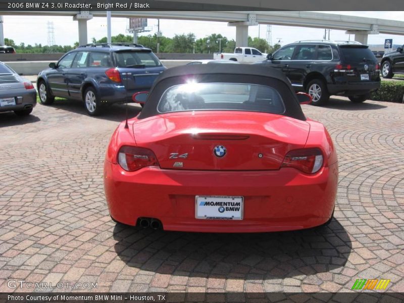 Bright Red / Black 2006 BMW Z4 3.0i Roadster