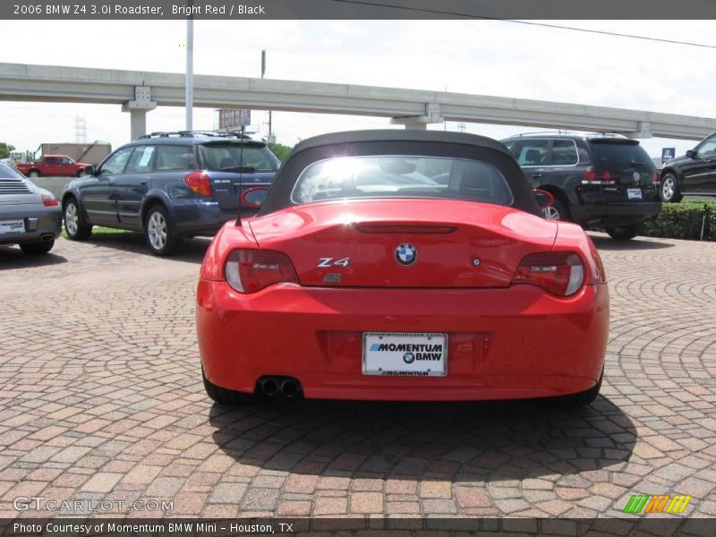 Bright Red / Black 2006 BMW Z4 3.0i Roadster