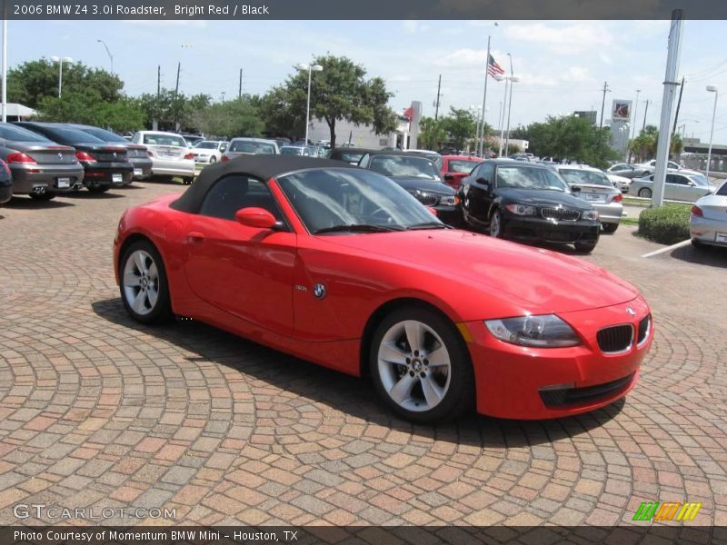 Bright Red / Black 2006 BMW Z4 3.0i Roadster