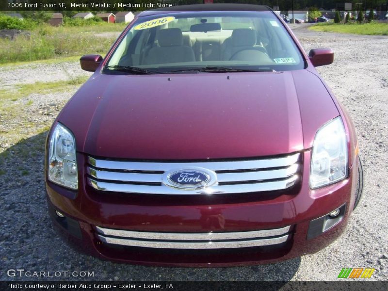 Merlot Metallic / Medium Light Stone 2006 Ford Fusion SE