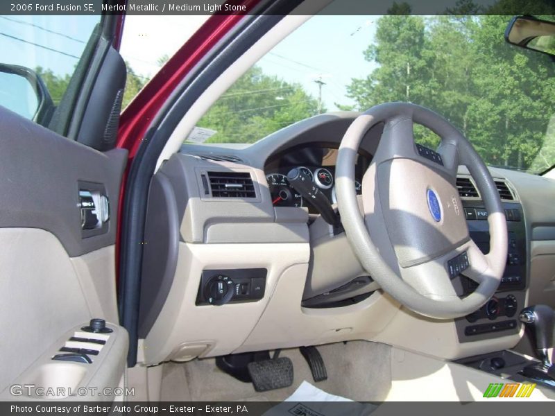 Merlot Metallic / Medium Light Stone 2006 Ford Fusion SE