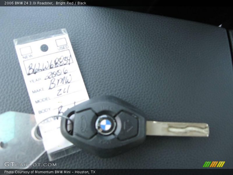 Bright Red / Black 2006 BMW Z4 3.0i Roadster