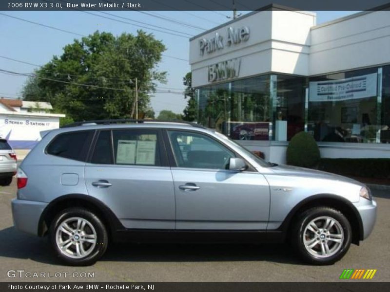 Blue Water Metallic / Black 2006 BMW X3 3.0i