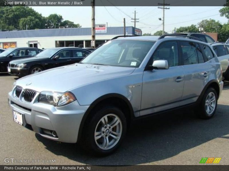 Blue Water Metallic / Black 2006 BMW X3 3.0i