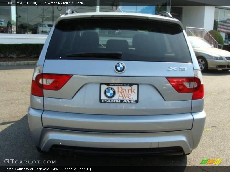 Blue Water Metallic / Black 2006 BMW X3 3.0i