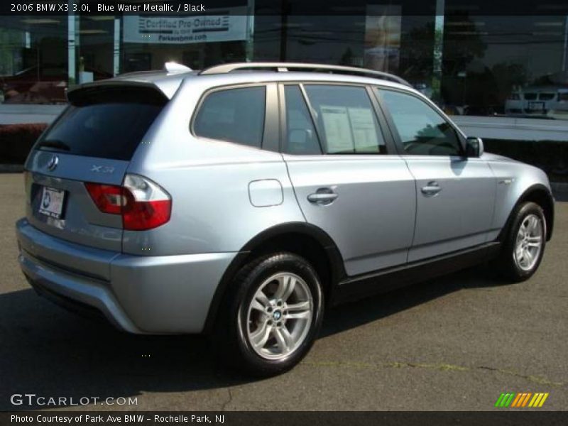 Blue Water Metallic / Black 2006 BMW X3 3.0i