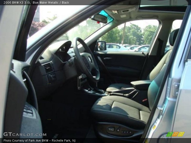 Blue Water Metallic / Black 2006 BMW X3 3.0i