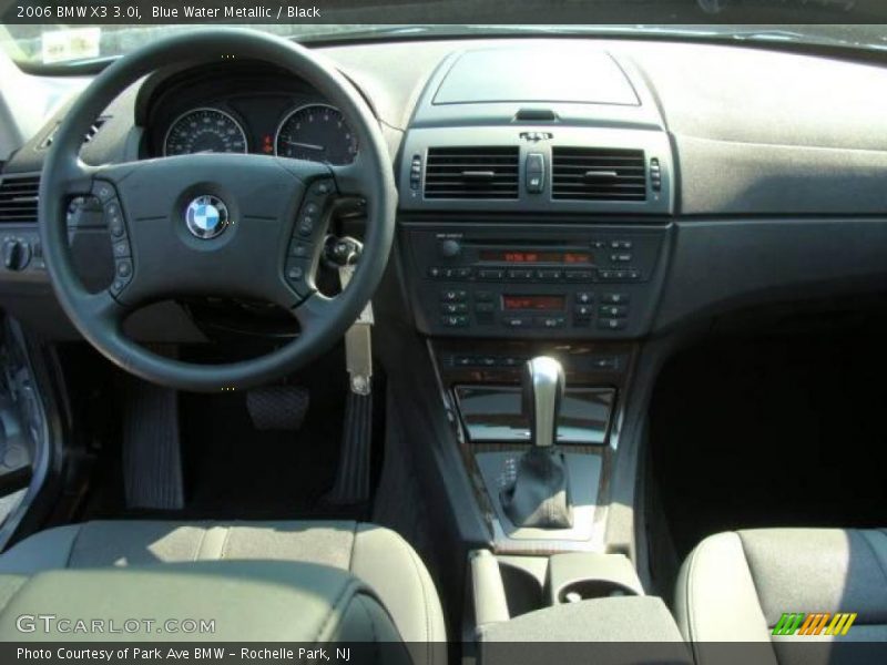 Blue Water Metallic / Black 2006 BMW X3 3.0i