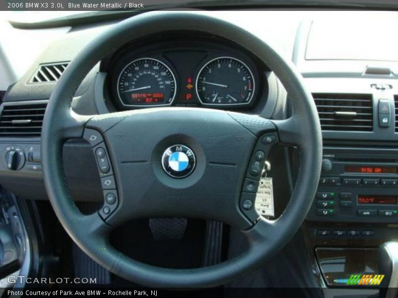 Blue Water Metallic / Black 2006 BMW X3 3.0i