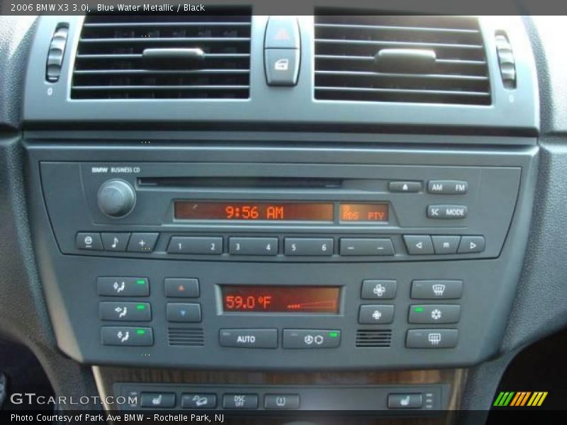 Blue Water Metallic / Black 2006 BMW X3 3.0i