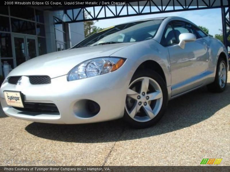 Liquid Silver Metallic / Dark Charcoal 2008 Mitsubishi Eclipse GS Coupe