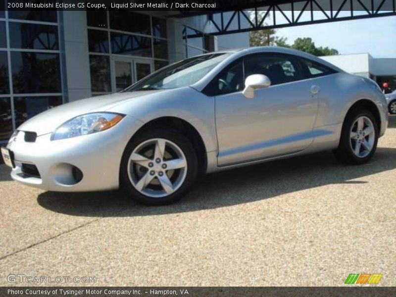 Liquid Silver Metallic / Dark Charcoal 2008 Mitsubishi Eclipse GS Coupe