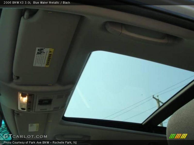 Blue Water Metallic / Black 2006 BMW X3 3.0i