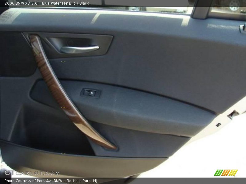 Blue Water Metallic / Black 2006 BMW X3 3.0i