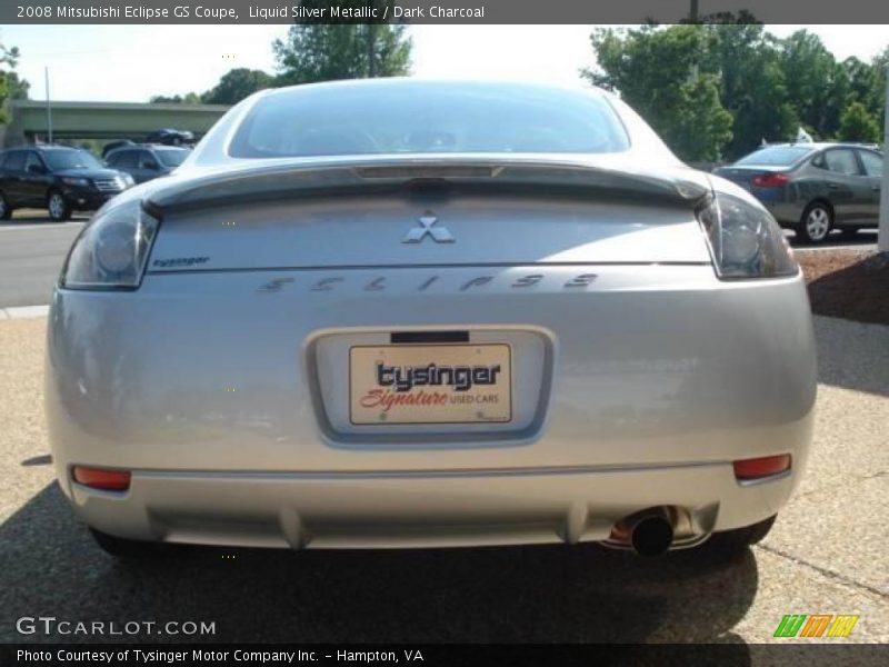 Liquid Silver Metallic / Dark Charcoal 2008 Mitsubishi Eclipse GS Coupe