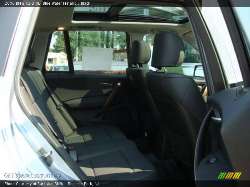 Blue Water Metallic / Black 2006 BMW X3 3.0i