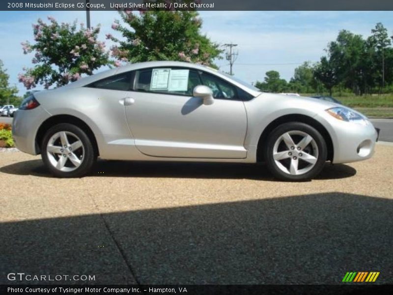 Liquid Silver Metallic / Dark Charcoal 2008 Mitsubishi Eclipse GS Coupe