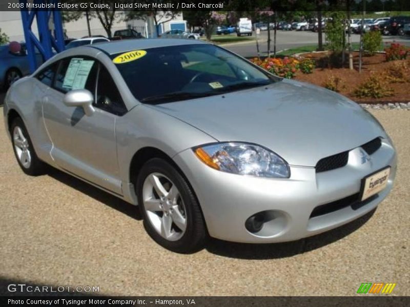 Liquid Silver Metallic / Dark Charcoal 2008 Mitsubishi Eclipse GS Coupe