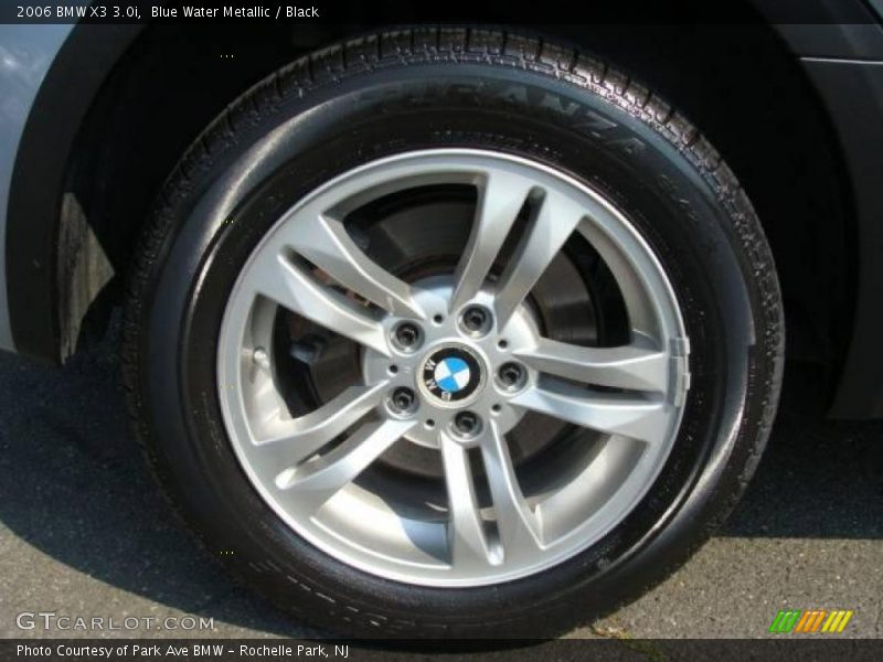Blue Water Metallic / Black 2006 BMW X3 3.0i