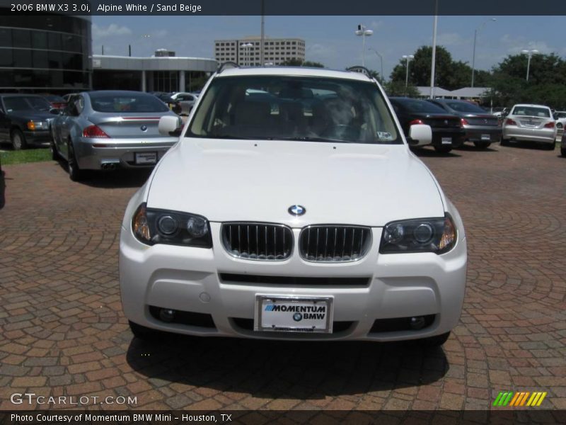 Alpine White / Sand Beige 2006 BMW X3 3.0i