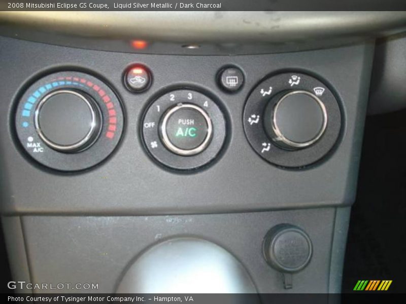 Liquid Silver Metallic / Dark Charcoal 2008 Mitsubishi Eclipse GS Coupe