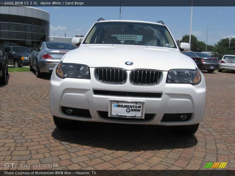 Alpine White / Sand Beige 2006 BMW X3 3.0i