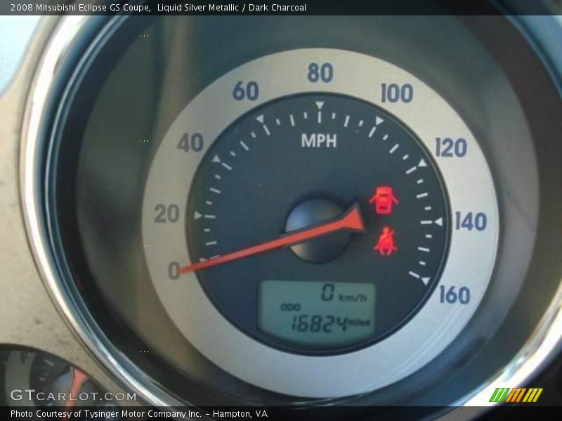 Liquid Silver Metallic / Dark Charcoal 2008 Mitsubishi Eclipse GS Coupe
