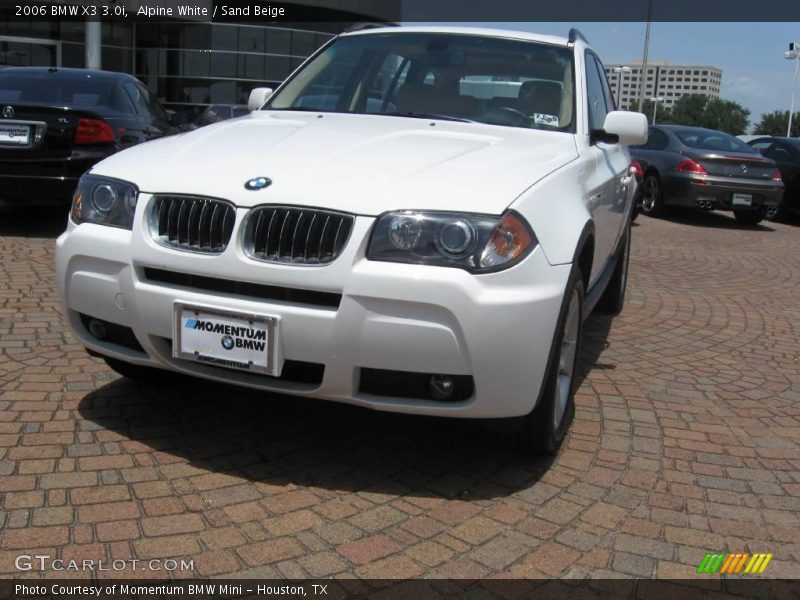 Alpine White / Sand Beige 2006 BMW X3 3.0i