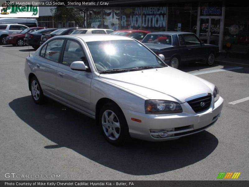 Sterling Metallic / Gray 2005 Hyundai Elantra GLS Sedan