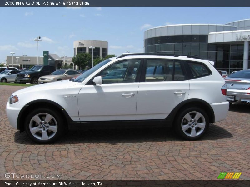 Alpine White / Sand Beige 2006 BMW X3 3.0i