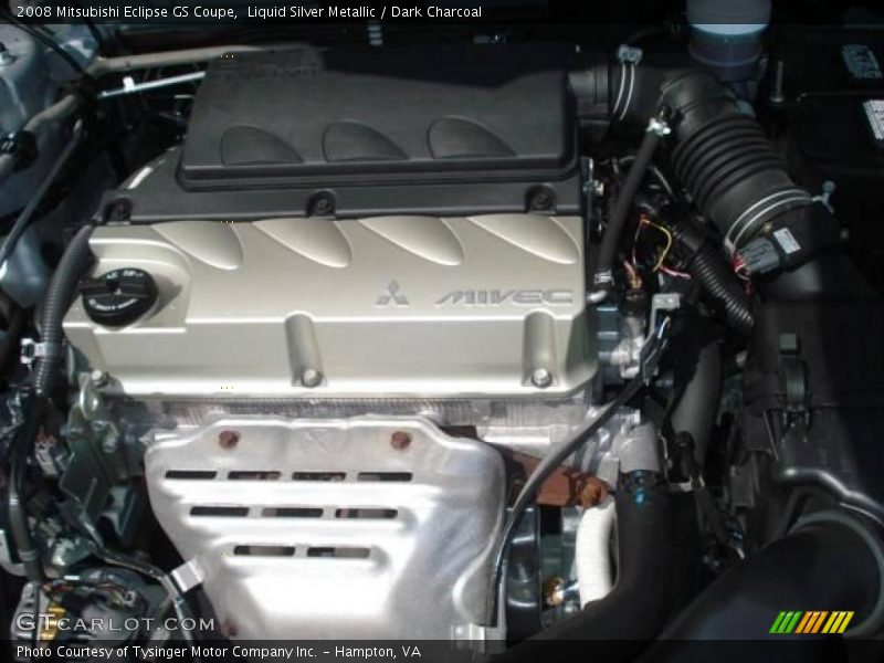 Liquid Silver Metallic / Dark Charcoal 2008 Mitsubishi Eclipse GS Coupe
