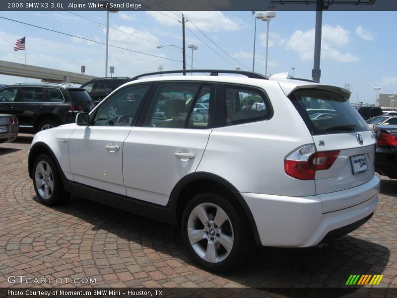 Alpine White / Sand Beige 2006 BMW X3 3.0i